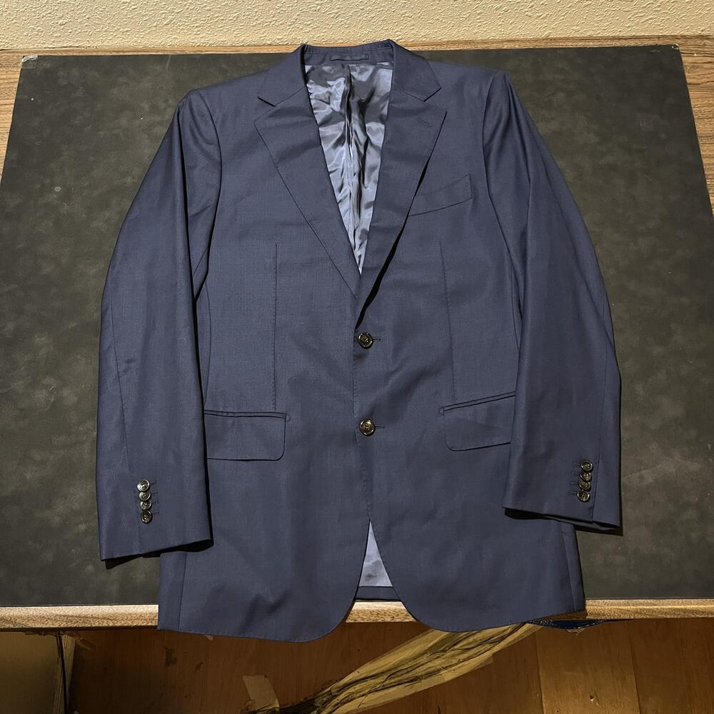 SuitSupply Blazer 42 Long Navy Wool Lazio Vitale Barberis Canonico Sport Coat